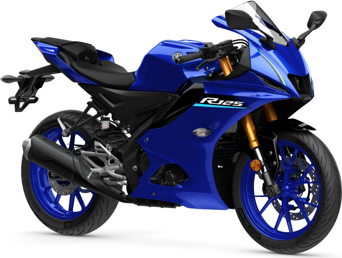 Yamaha YZF-R125 Icon Blue side view