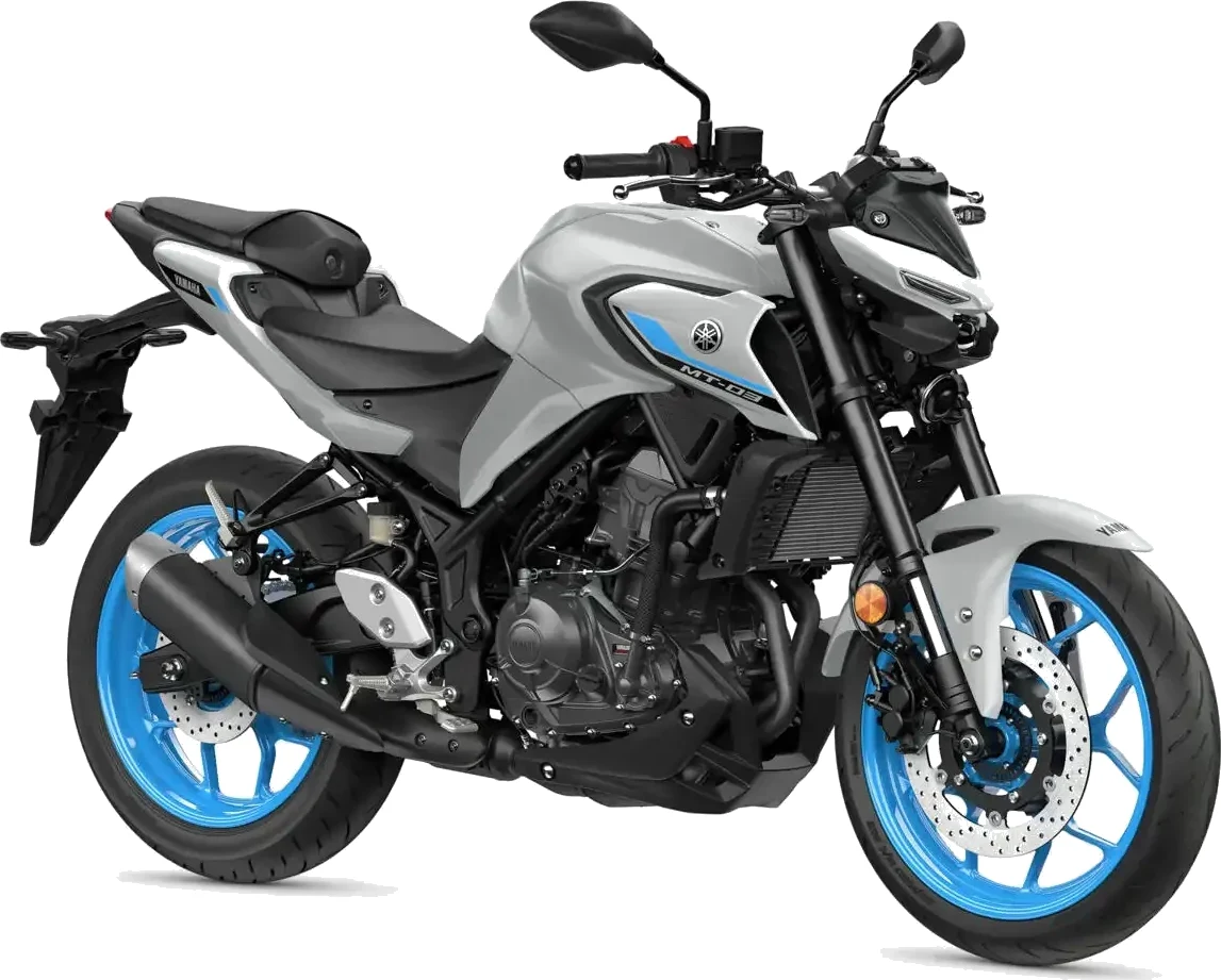 Yamaha MT-03 Ice Storm side view