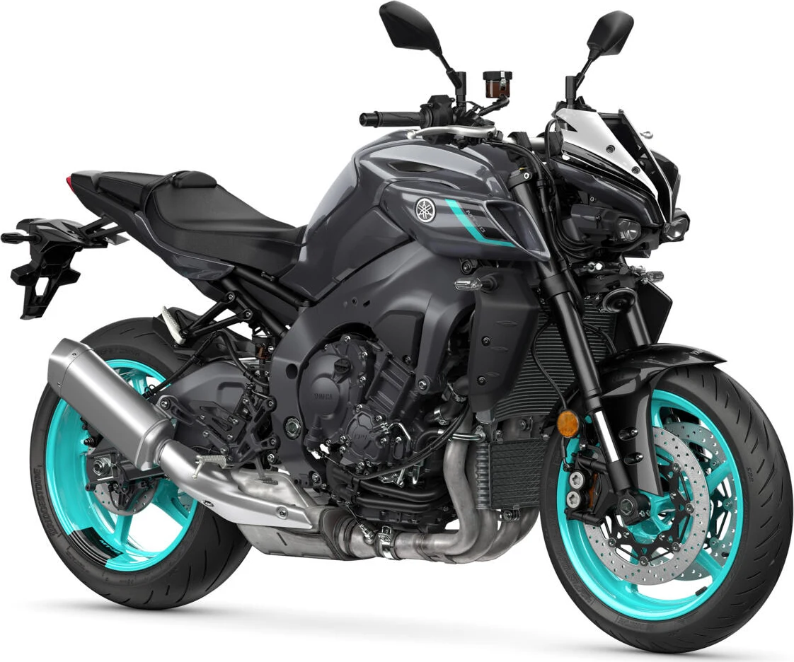 Yamaha MT-10 Midnight Cyan side view