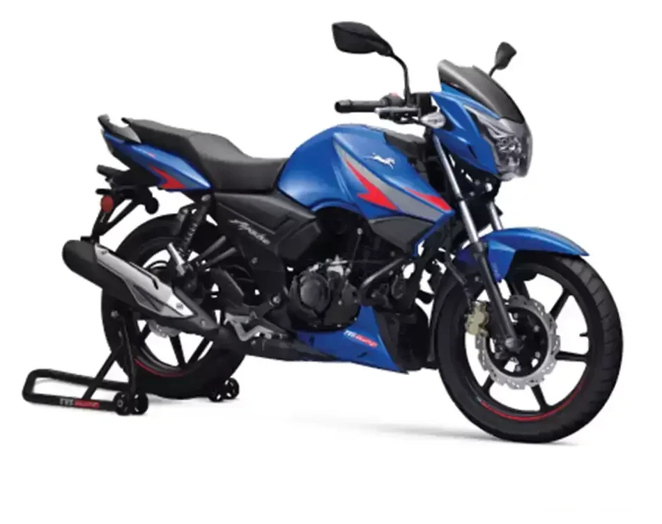 TVS Apache RTR 160 2v Refresh X-connect side view