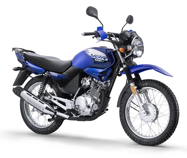 Yamaha YBR125 Blue side view