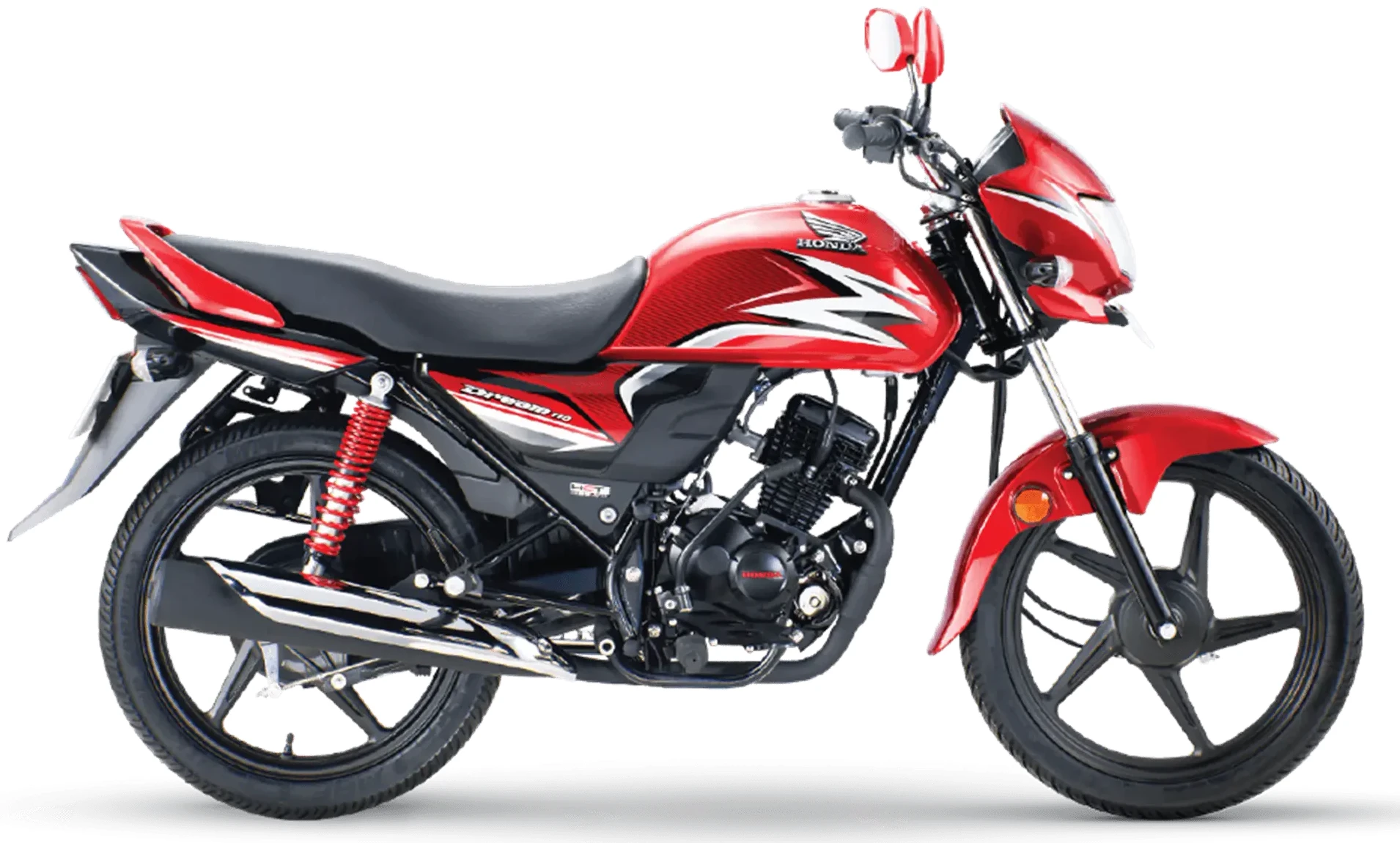 Honda Dream 110 Red side view